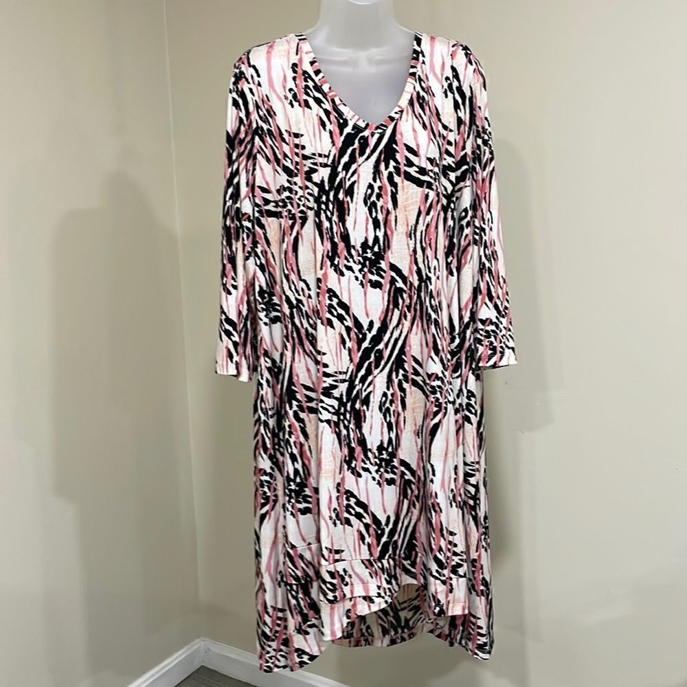 NWOT New Directions Curvy Animal Print Dress.  Size 1X 18/20 plus